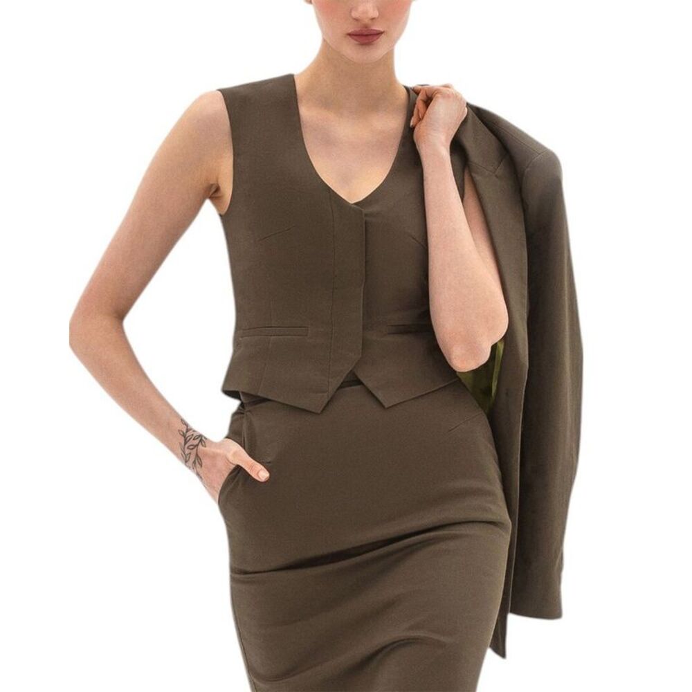 Bgl Womens  Vest, Beige